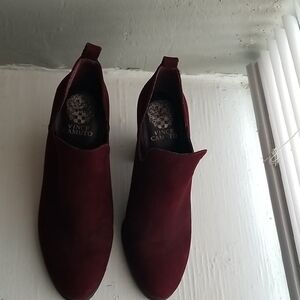 Vince Camuto Women's Deep Red Ankle Booties